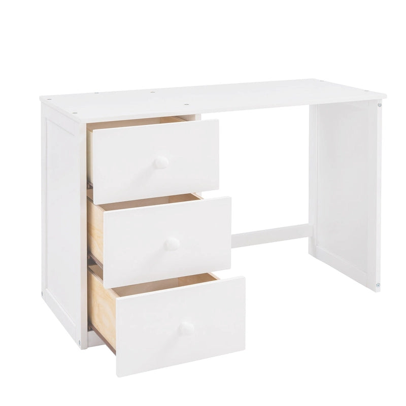 Twin Loft Bed with Study Station and Built-in Wardrobe, Desk & Drawers, 400lb Capacity