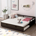 Black Twin Pine Daybed with Trundle