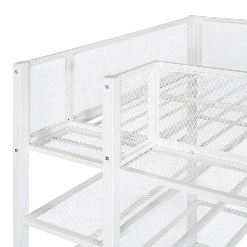Twin Metal Loft Bed with Workstation