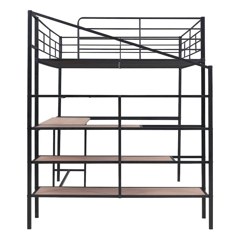 Contemporary Full Metal Loft Bed