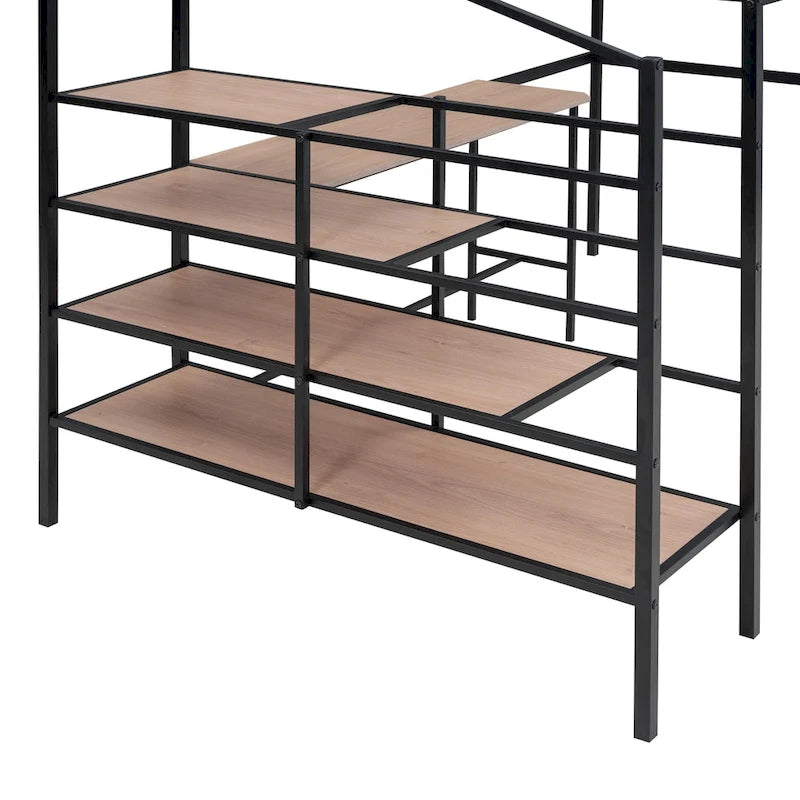 Contemporary Full Metal Loft Bed