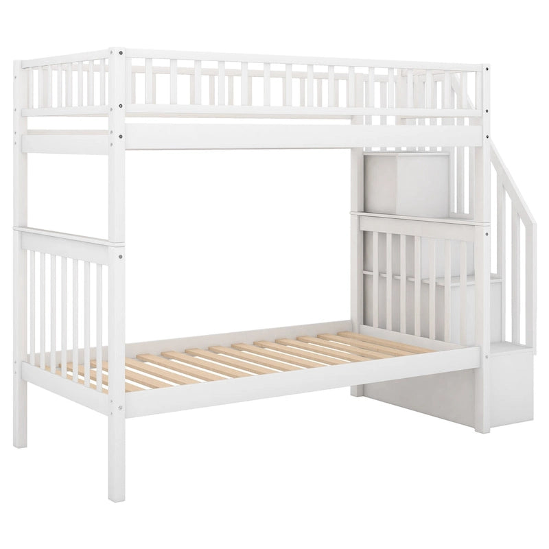 Bunk Bed with Trundle and Storage