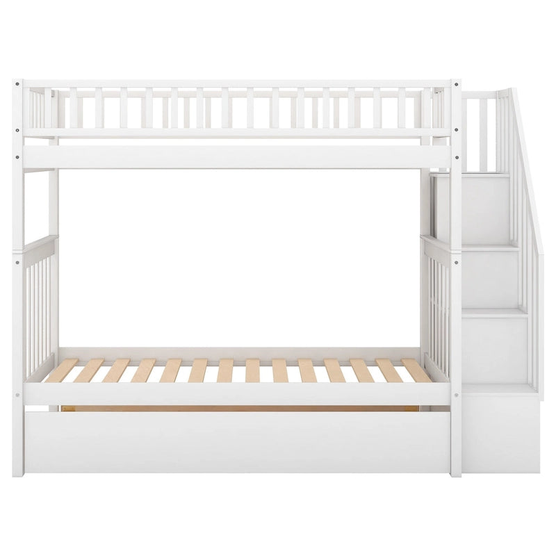 Bunk Bed with Trundle and Storage